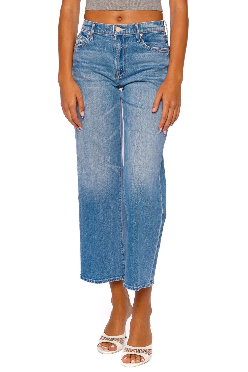 MOTHER Denim The Mid Rise Maven Ankle Jean