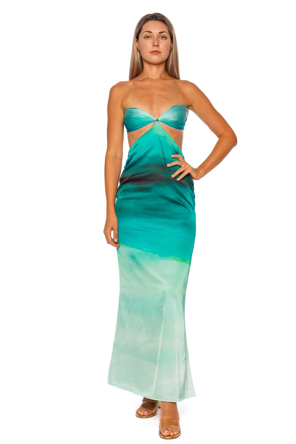 BAOBAB Riri Evergreen Strapless Maxi Dress