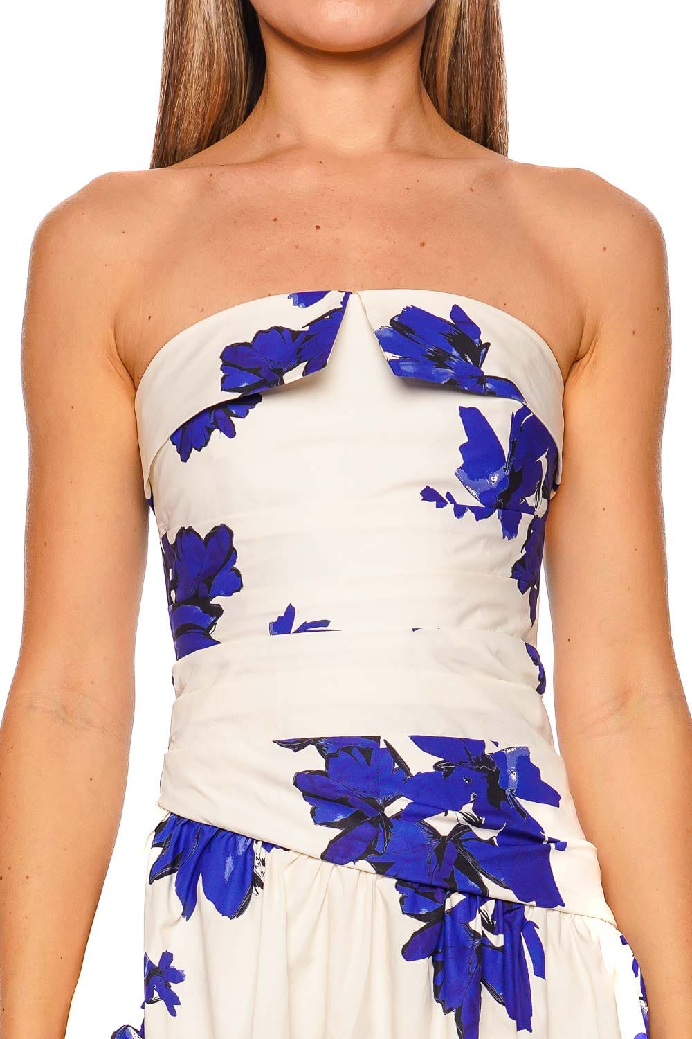 Shona Joy Enya Midnight Wallflower Strapless Maxi Dress