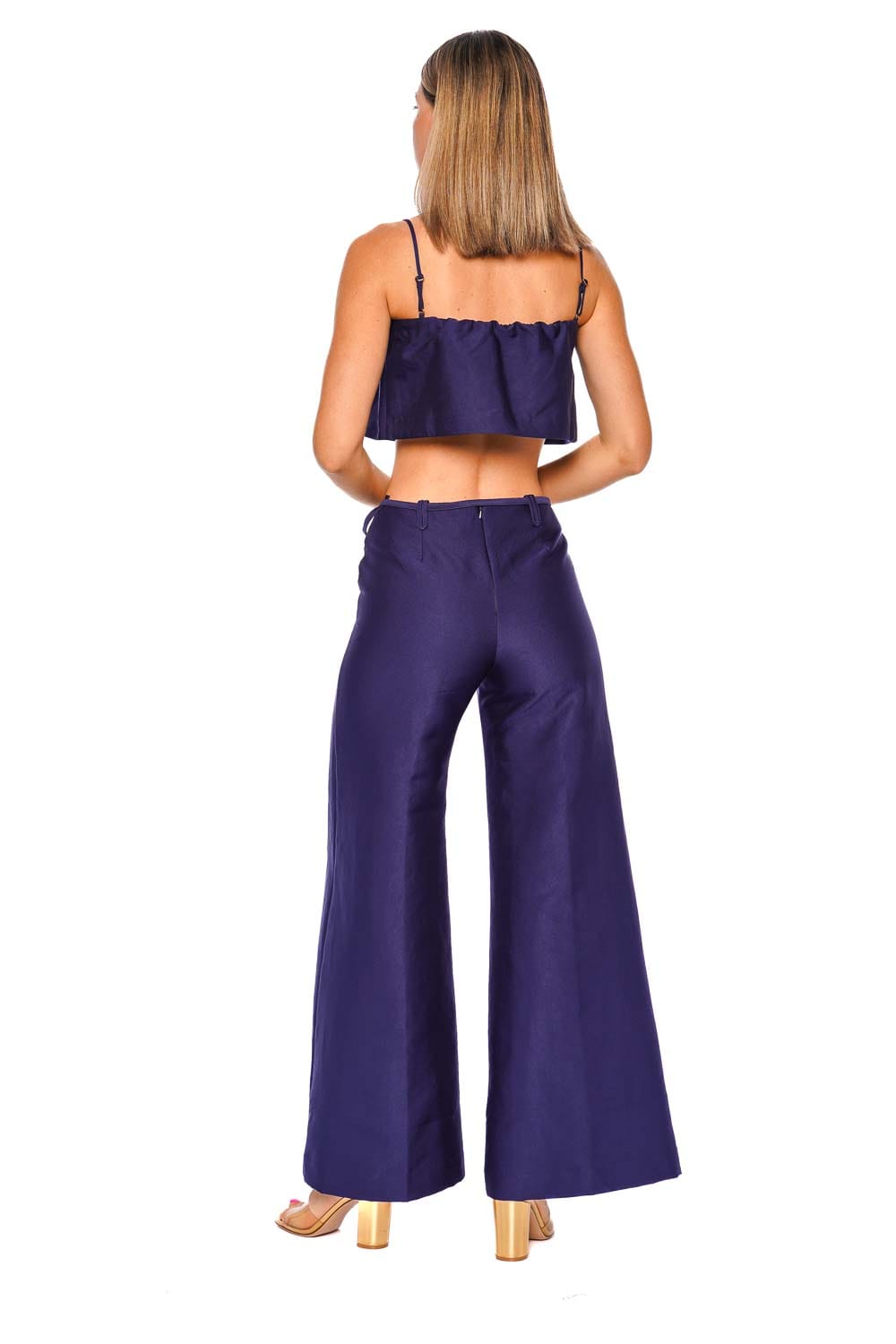 Shona Joy Otis Midnight Wide Leg Belted Pant
