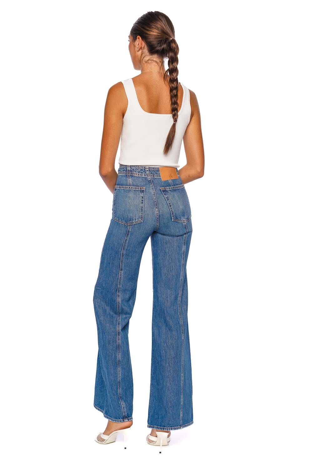 Ulla Johnson Delphine High Rise Wide-Leg Jean Denim