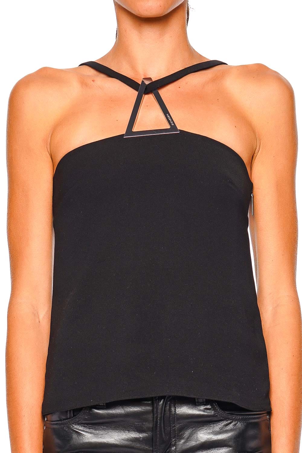 16ARLINGTON IVIA Black Halter Top