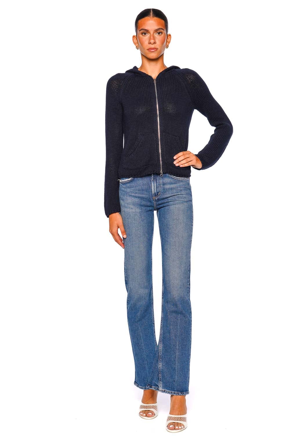 AGOLDE Classic Blue Bootcut Jeans