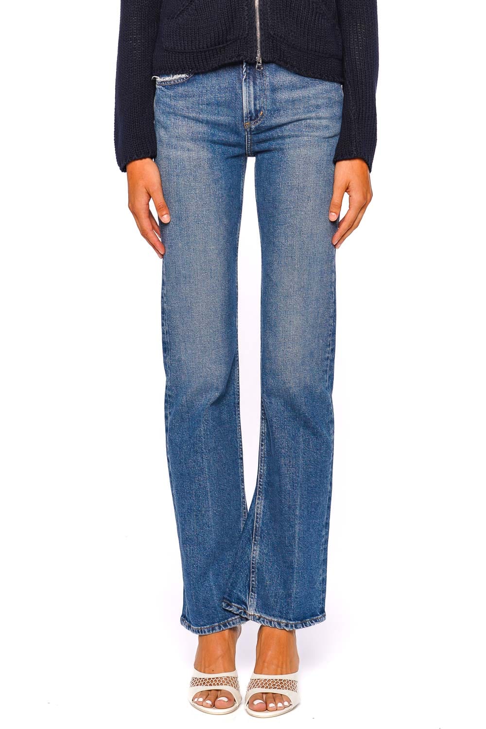AGOLDE Classic Blue Bootcut Jeans