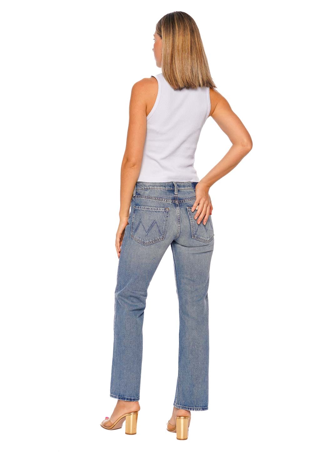 Citizens of Humanity Inez Periwinkle Waffle Knit Tank