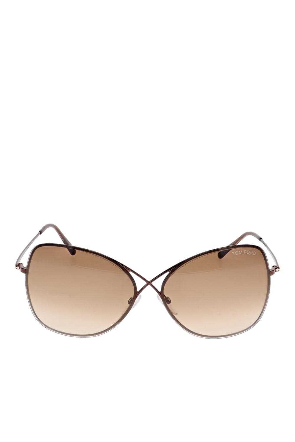 Tom Ford Eyewear Colette Brown Gradient Butterfly Sunglasses