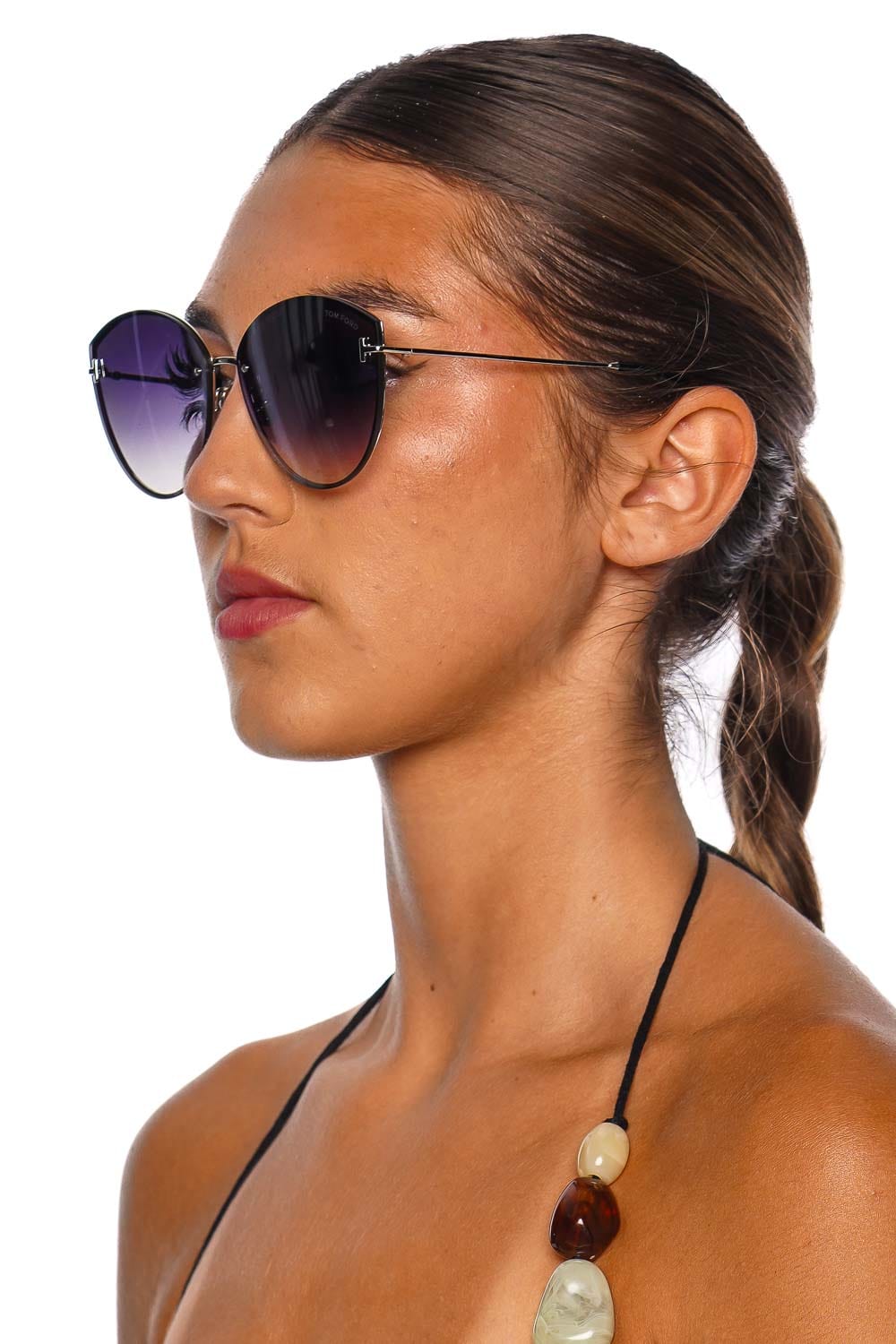 Tom Ford Eyewear Evangeline Cat Eye Gradient Sunglasses