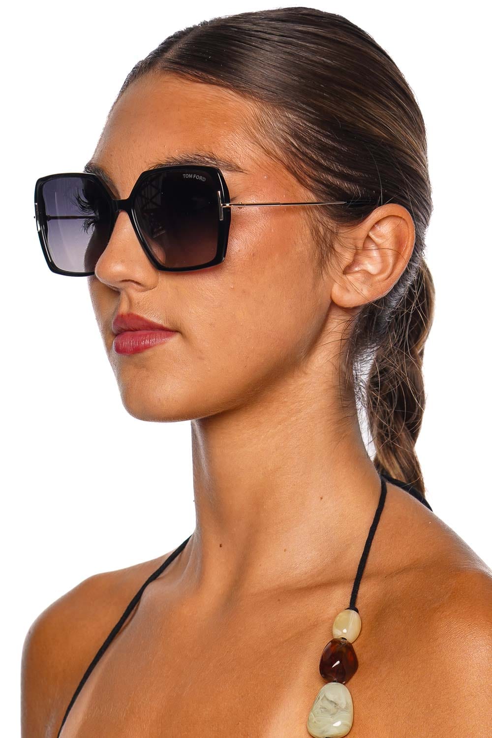Tom Ford Eyewear Joanna Black Gradient Butterfly Sunglasses