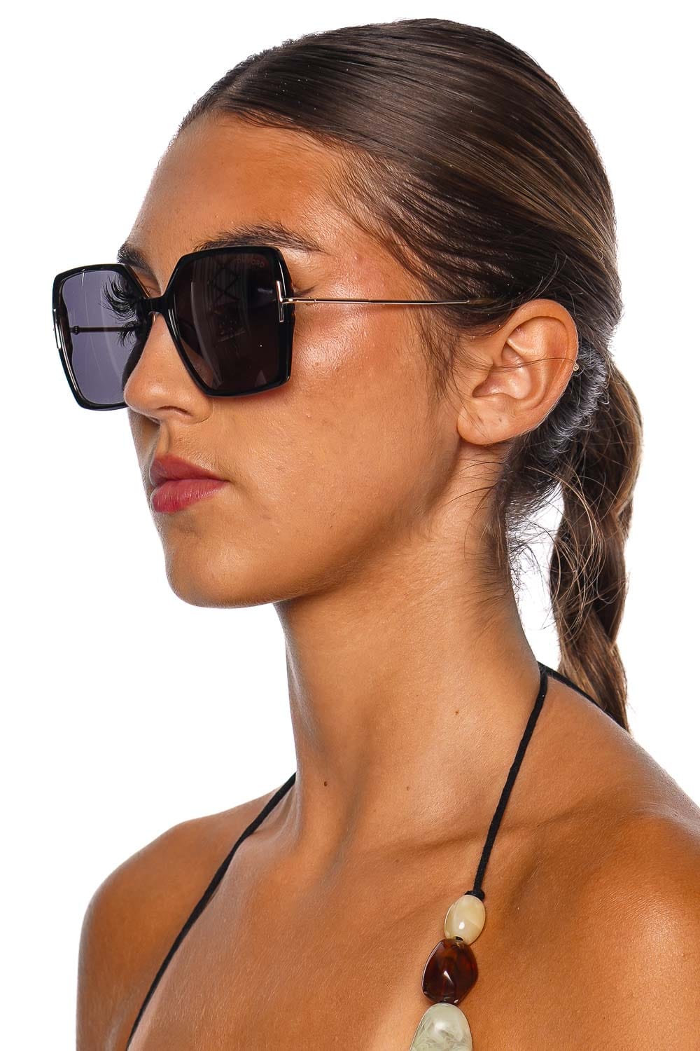 Tom Ford Eyewear Joanna Black Butterfly Sunglasses