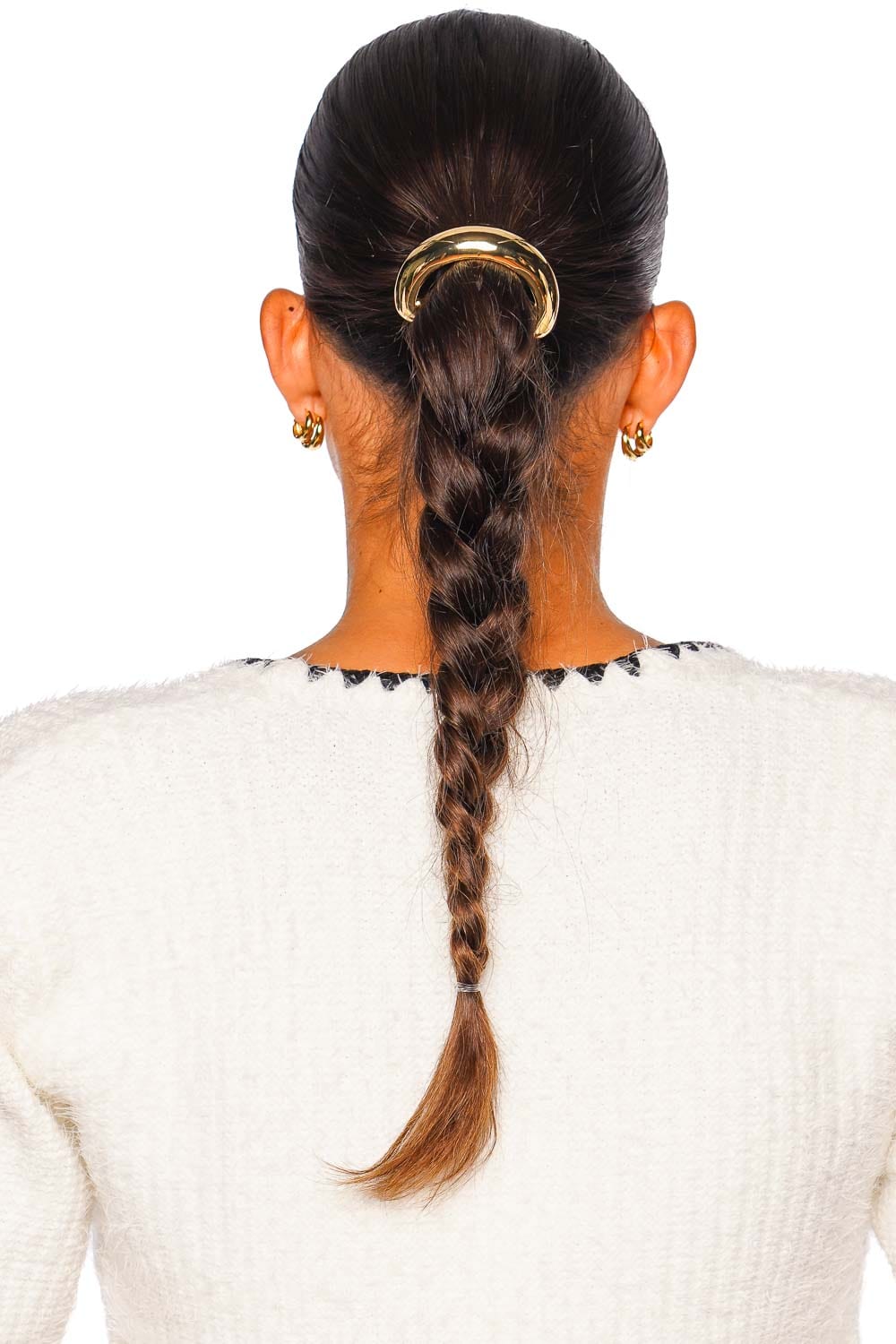 Lelet NY Glossy Arch Gold Pony Cuff