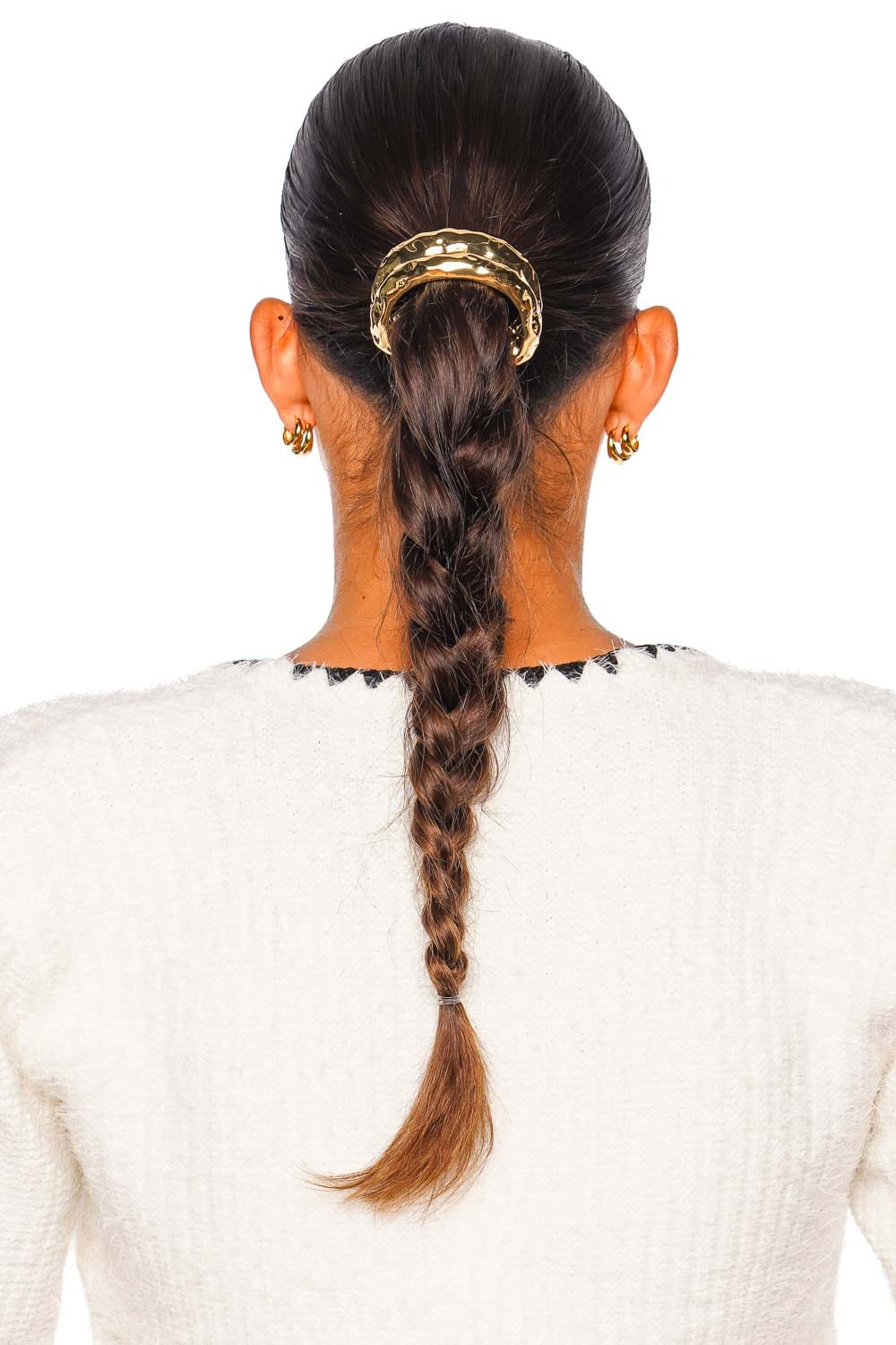 Lelet NY Gold Hammered Double Arch Pony Cuff