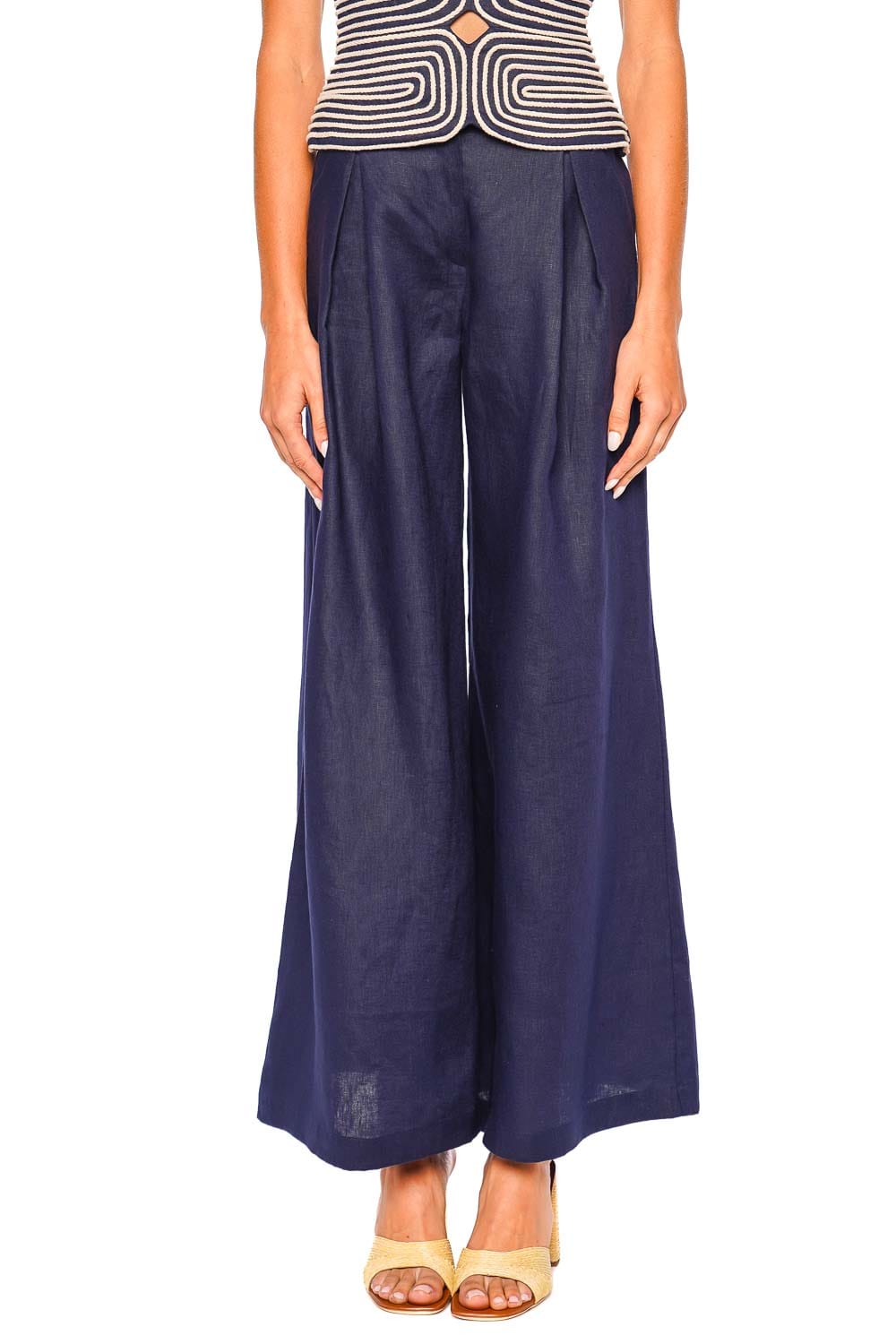 Andres Otalora Navy Wide-Leg Desperte Pant RT26100