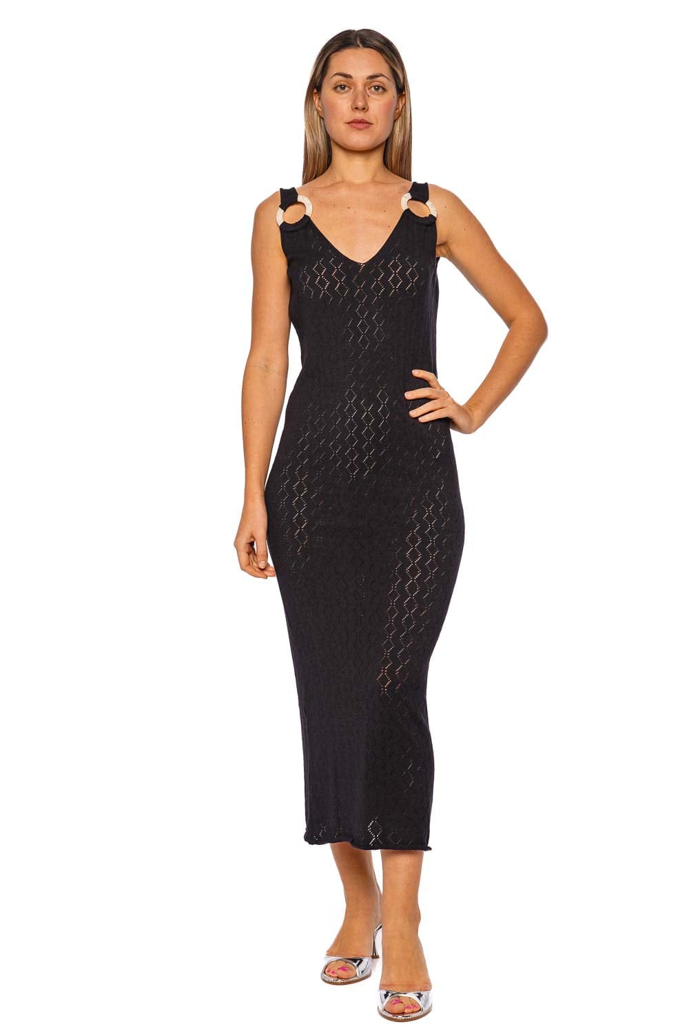 BAOBAB Tamara Black Sleeveless Maxi Dress