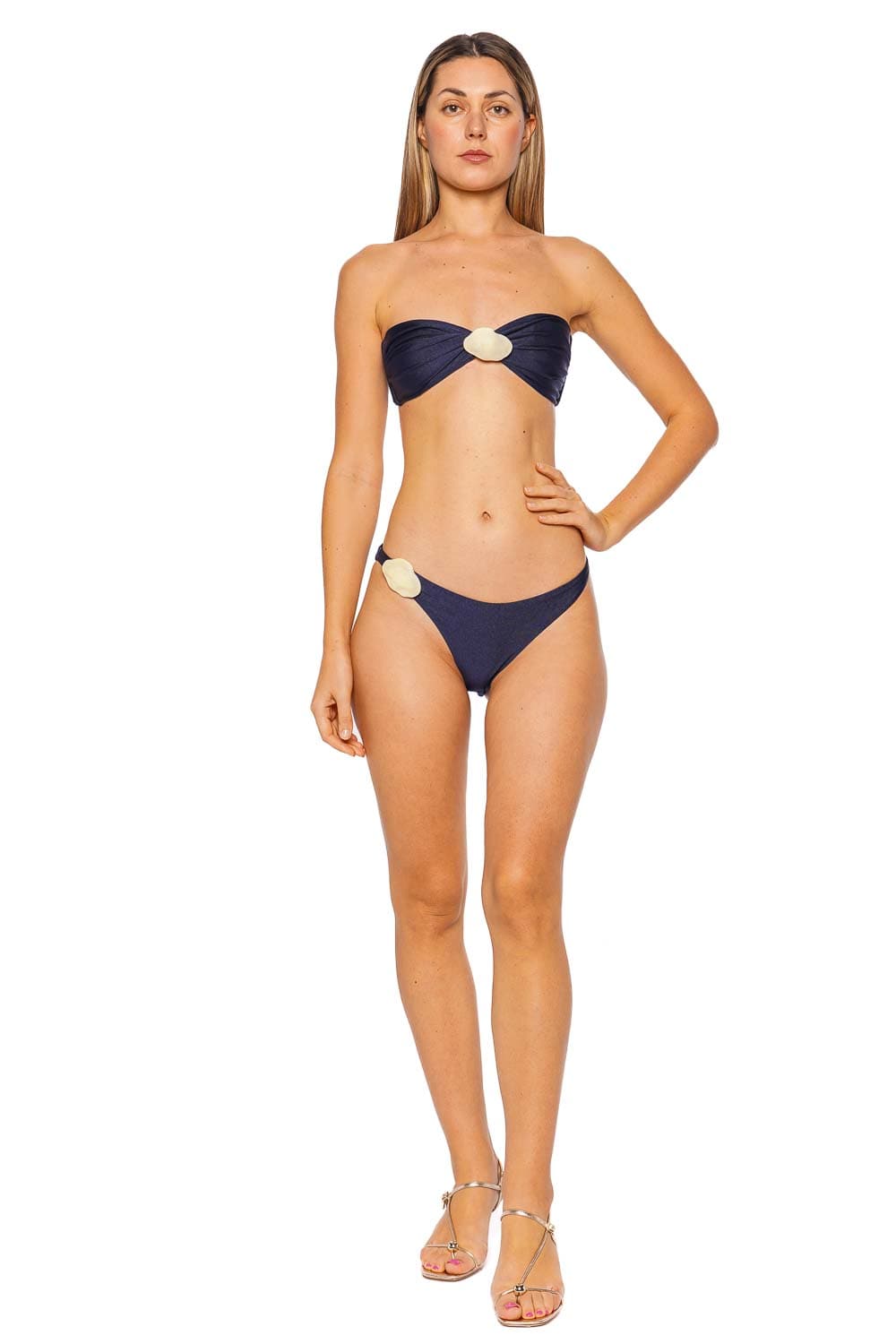 BAOBAB Vera Night Blue Bandeau Bikini Top