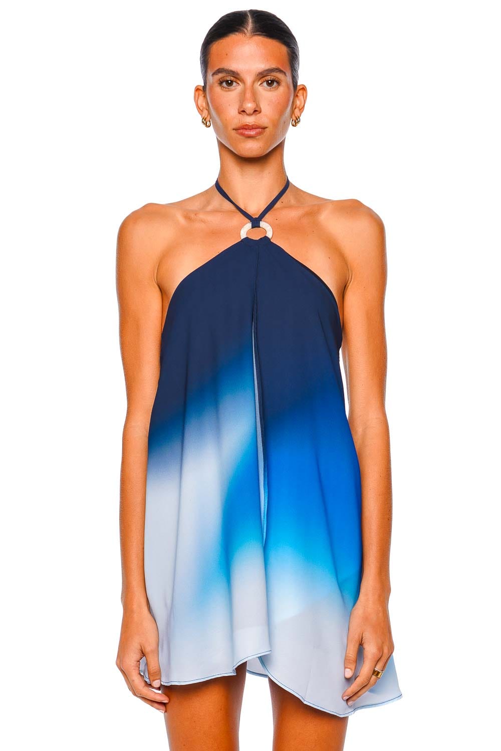 Kira Night Blue Halter Mini Dress Kira Night Blue Halter Mini Dress