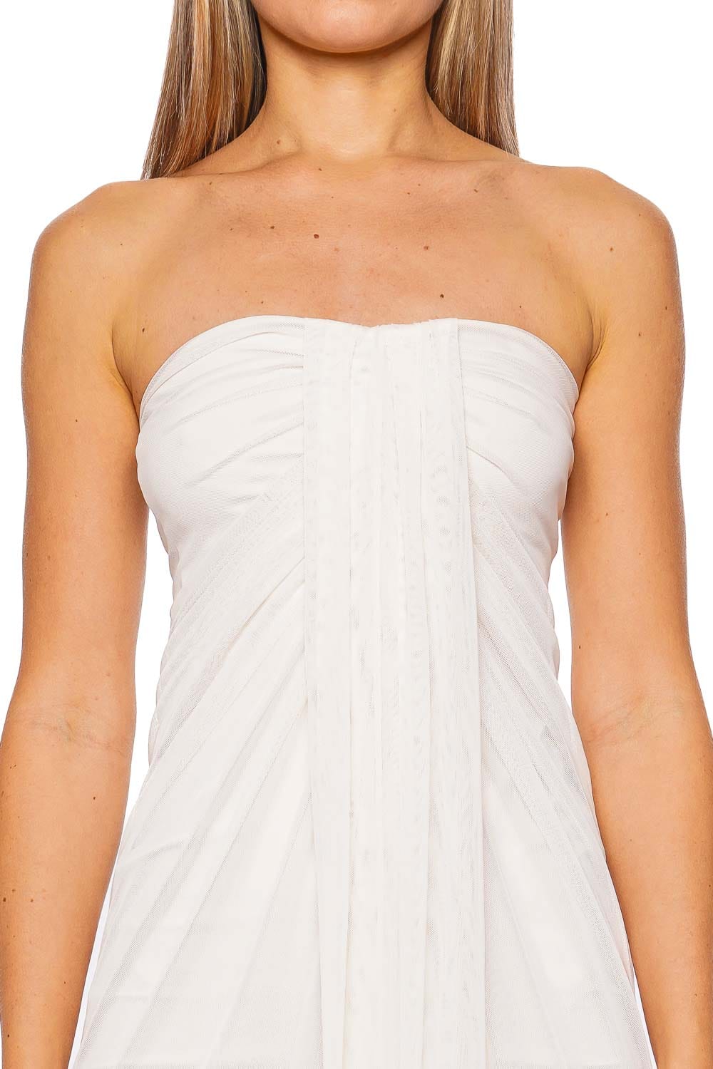 BAOBAB Lena Ivory Strapless Maxi Dress