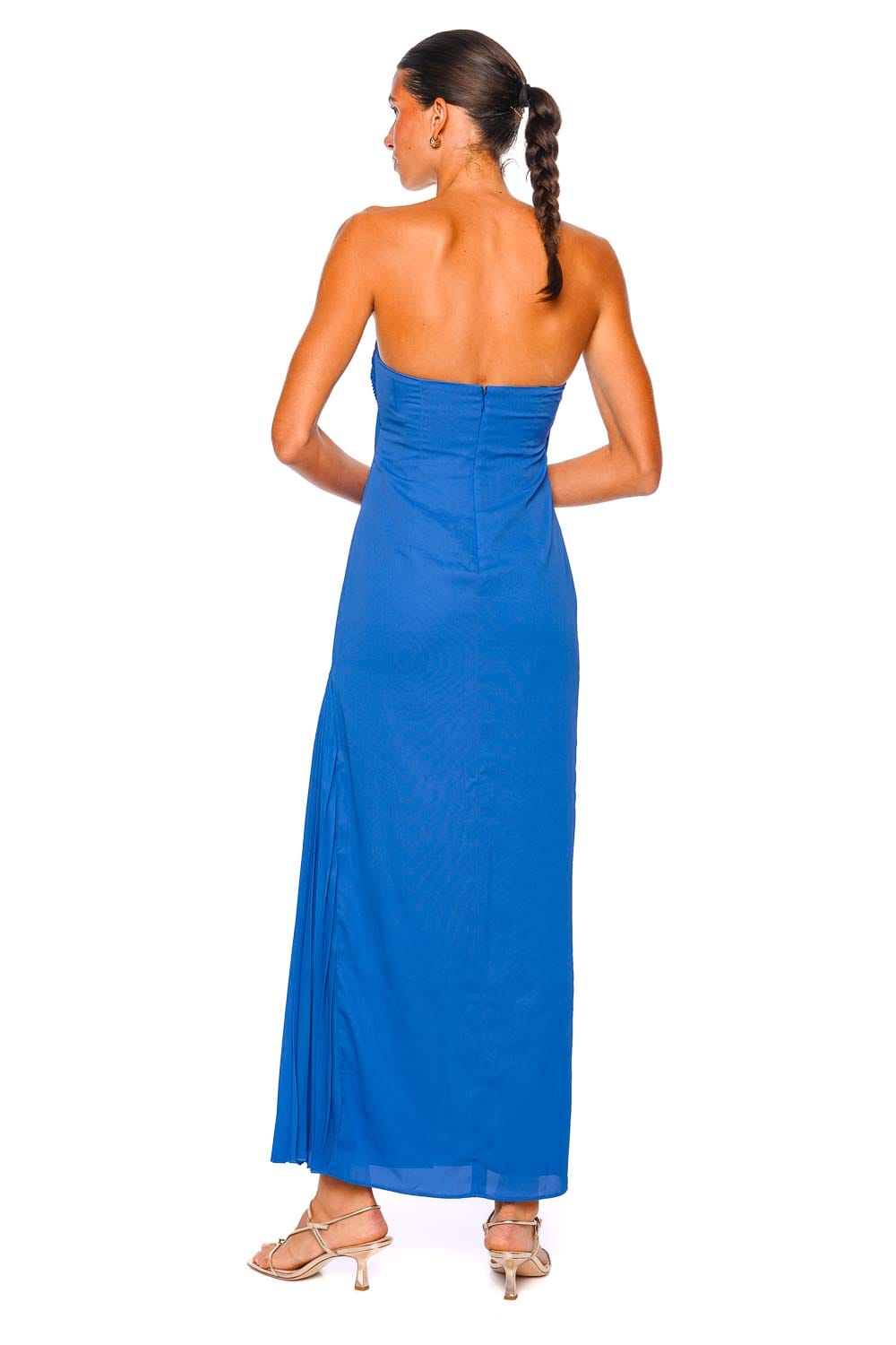BAOBAB Aman Capri Blue Strapless Maxi Dress