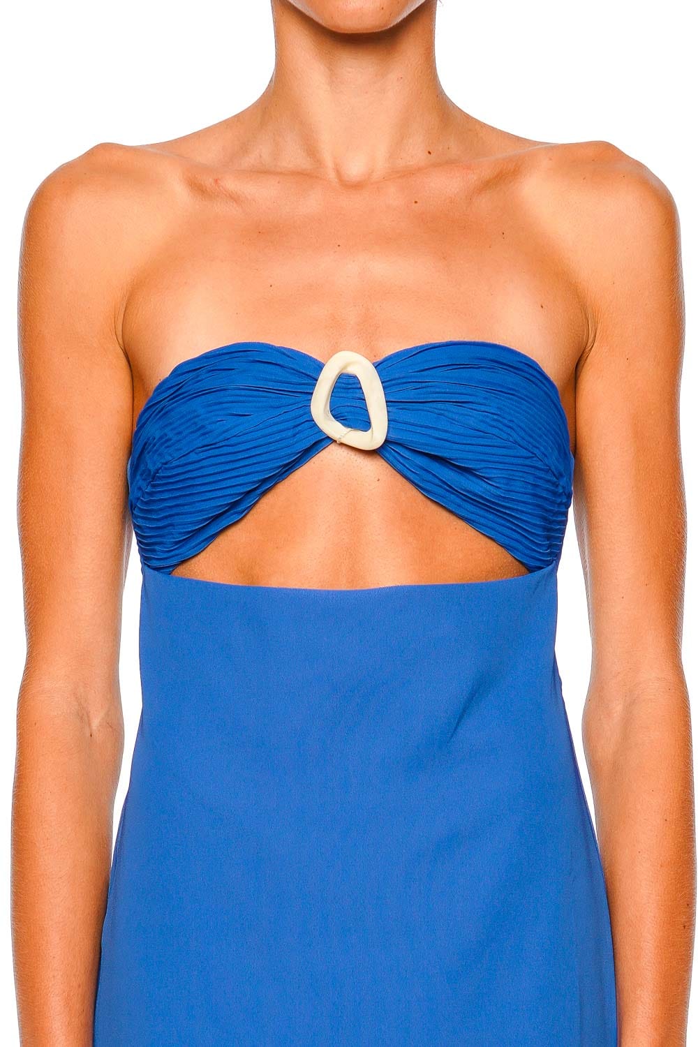 BAOBAB Aman Capri Blue Strapless Maxi Dress