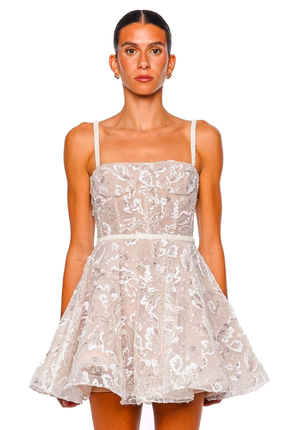 Bronx and Banco Midnight Bridal Sequin Bustier Mini Dress
