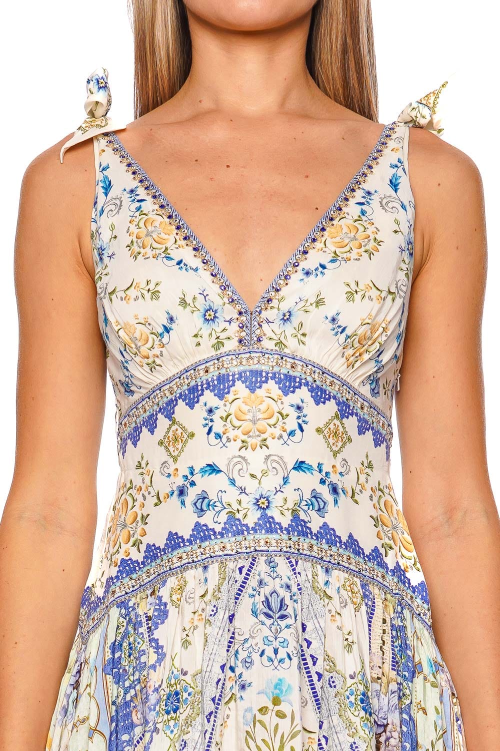 Camilla My Homespun Heart Tie Shoulder Maxi Dress