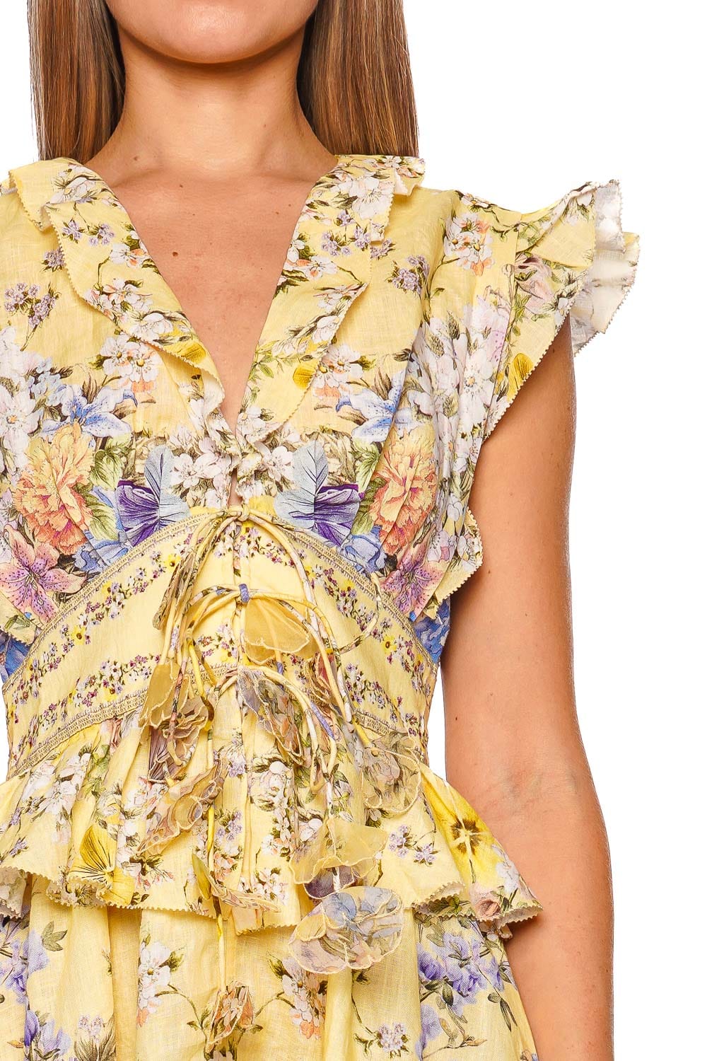 Camilla Darling Buds Ruffle Waisted Mini Dress