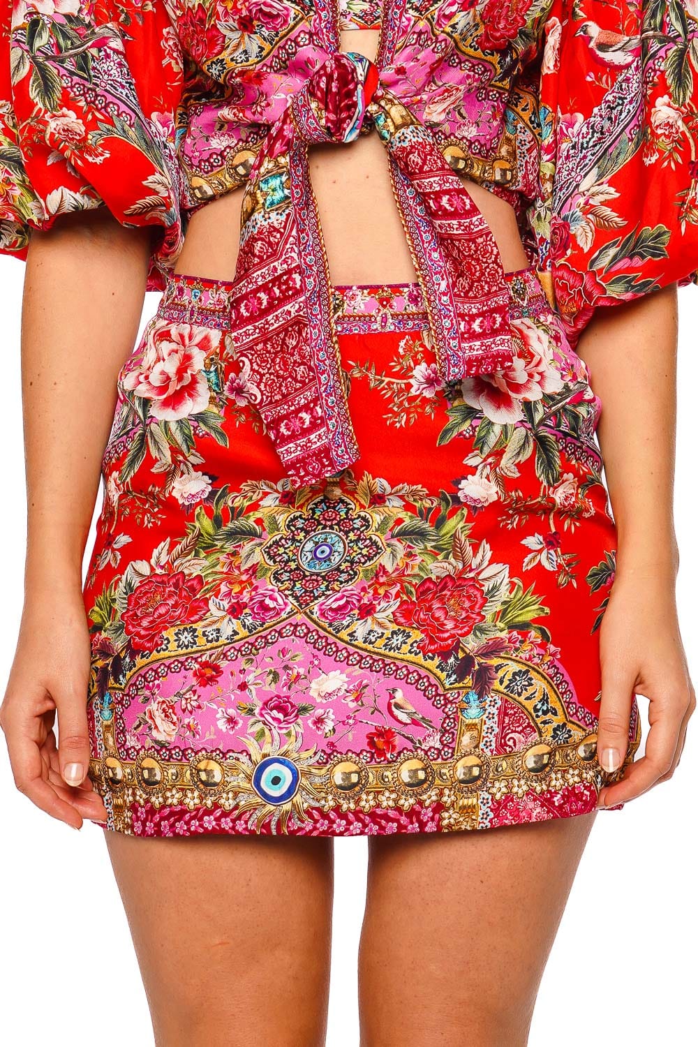 Camilla Heirloom Empire Silk Mini Skirt