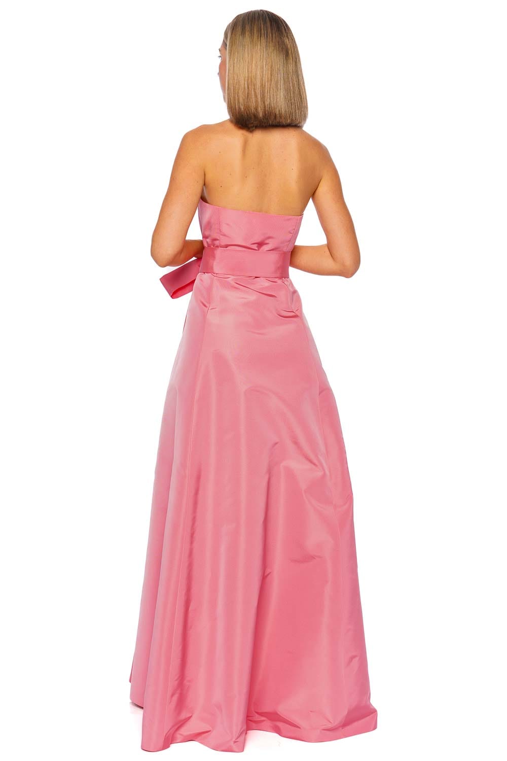 Sunset Halter Neck Silk Faille Gown Sunset Halter Neck Silk Faille Gown