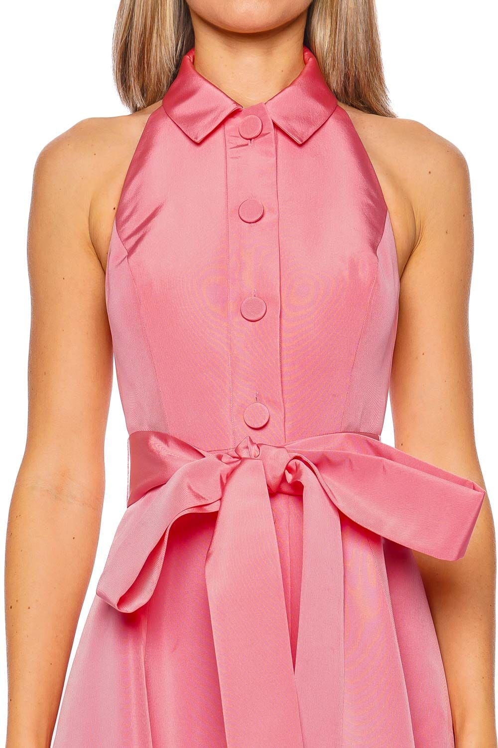 Carolina Herrera Sunset Halter Neck Silk Faille Gown