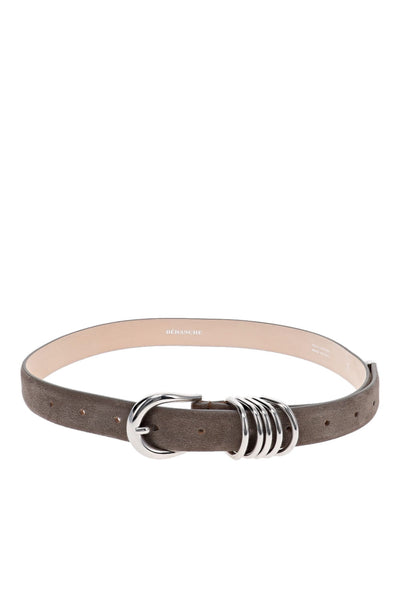 Hollyhock Dark Grey Suede Leather Belt display picture 3