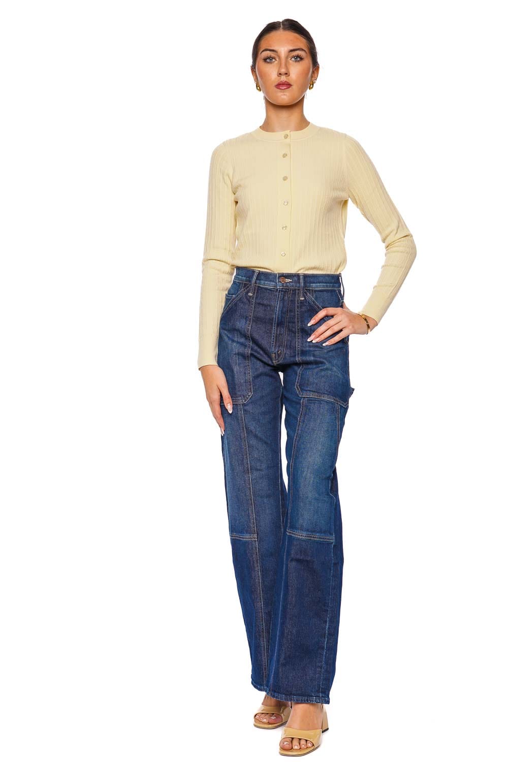 MOTHER Denim The Lasso Utility Sneak Straight Leg Jean