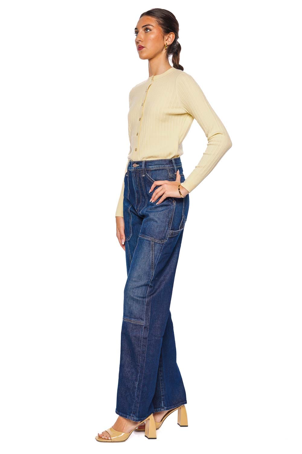 MOTHER Denim The Lasso Utility Sneak Straight Leg Jean