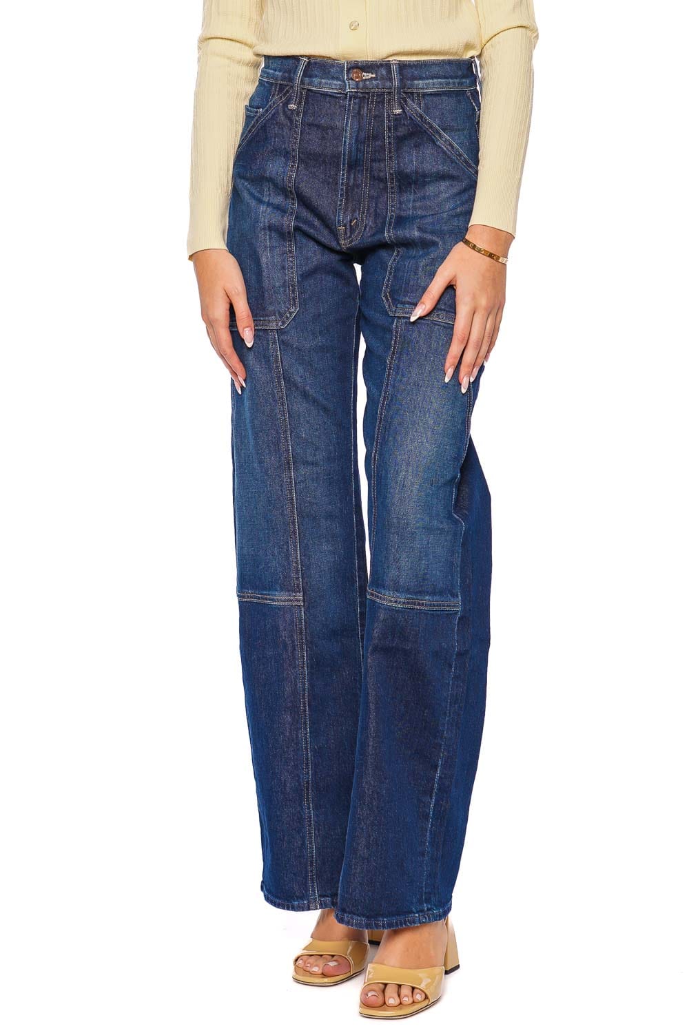 MOTHER Denim The Lasso Utility Sneak Straight Leg Jean
