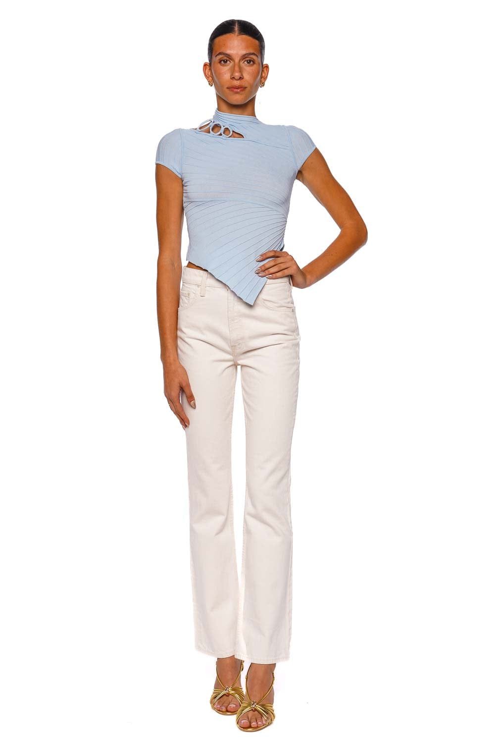 MOTHER Denim The Scooter Skimp Flared Leg Jean