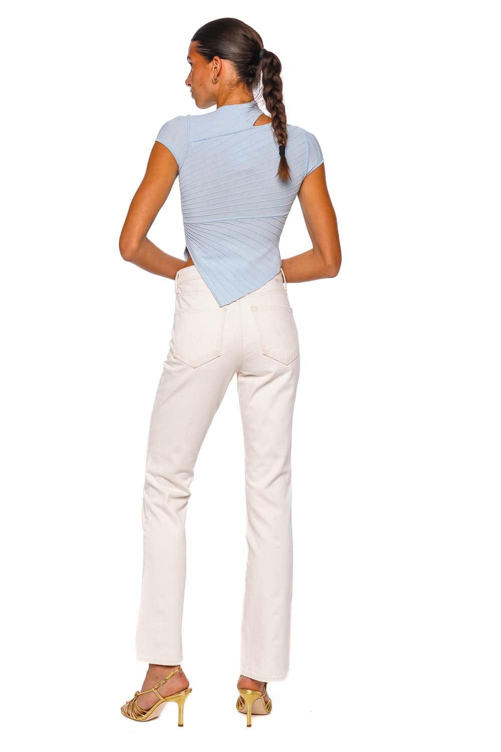 MOTHER Denim The Scooter Skimp Flared Leg Jean