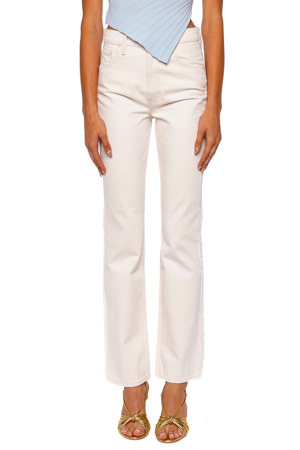 MOTHER Denim The Scooter Skimp Flared Leg Jean