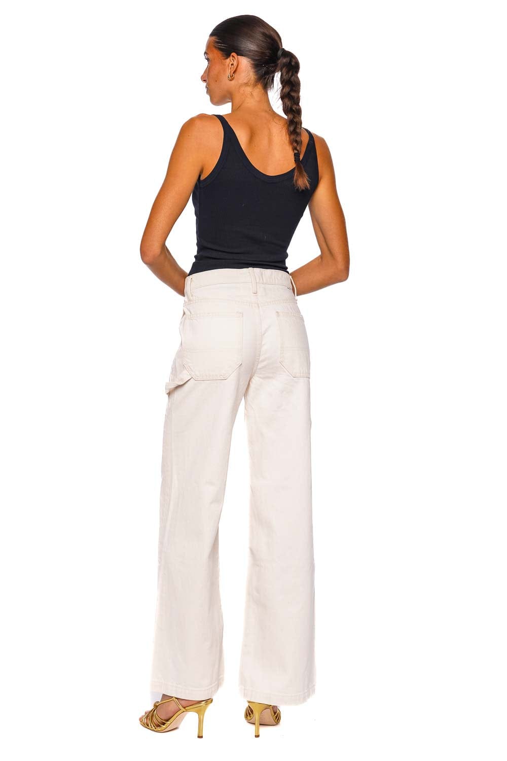 MOTHER Denim The Chisel Sneak Wide Leg Jean