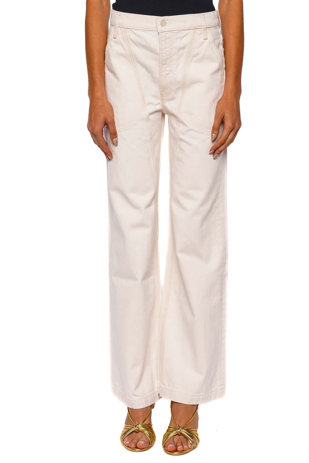 MOTHER Denim The Chisel Sneak Wide Leg Jean