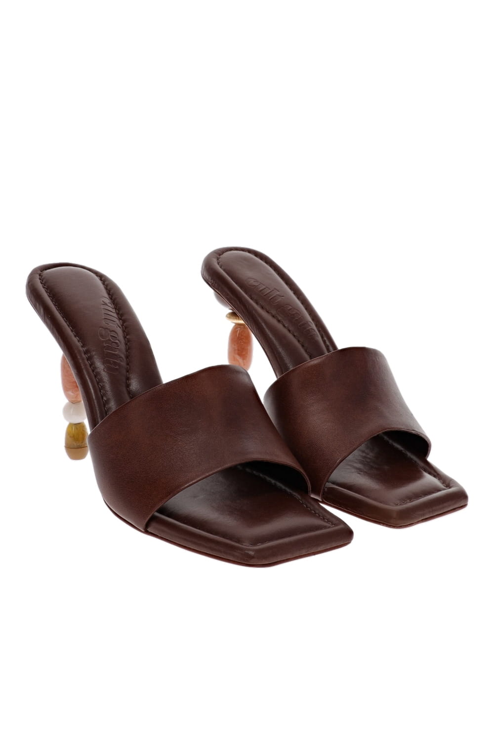 Mahina Saddle Bauble Leather Heel