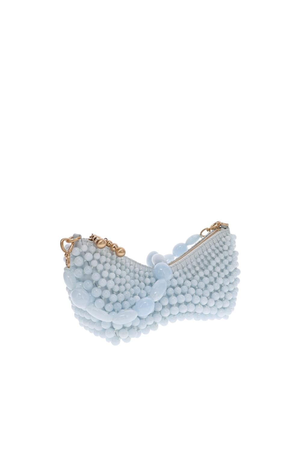 Cult Gaia Mercier Beaded Light Blue Clutch