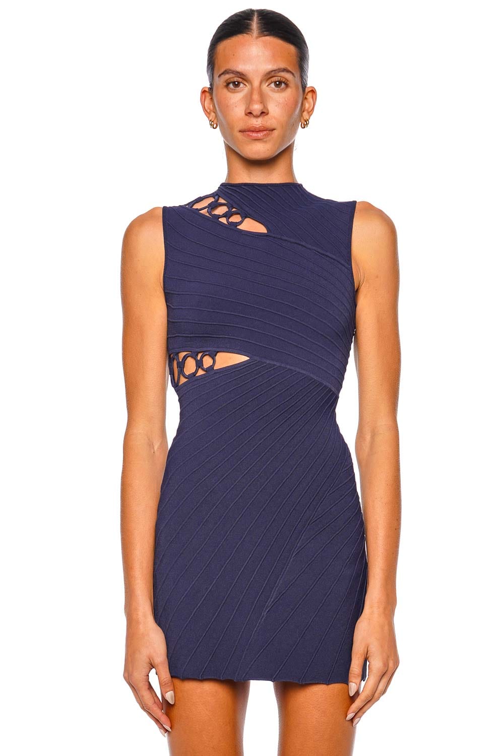 Cult Gaia Cala Deep Lake Sleeveless Mini Dress