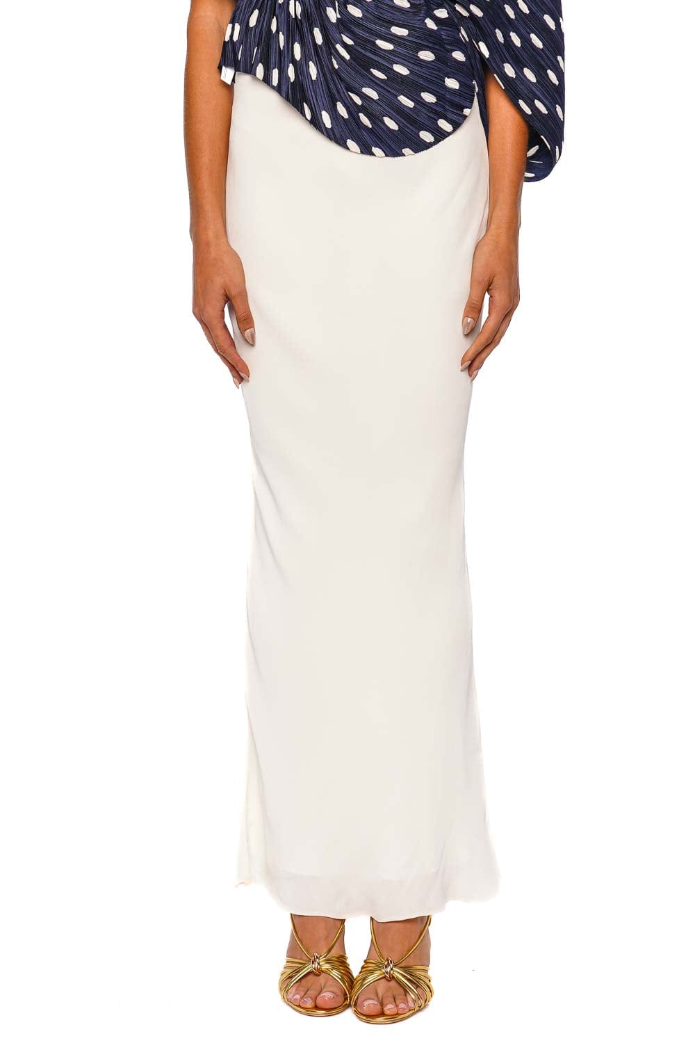 Cult Gaia Chantel Off White Maxi Skirt
