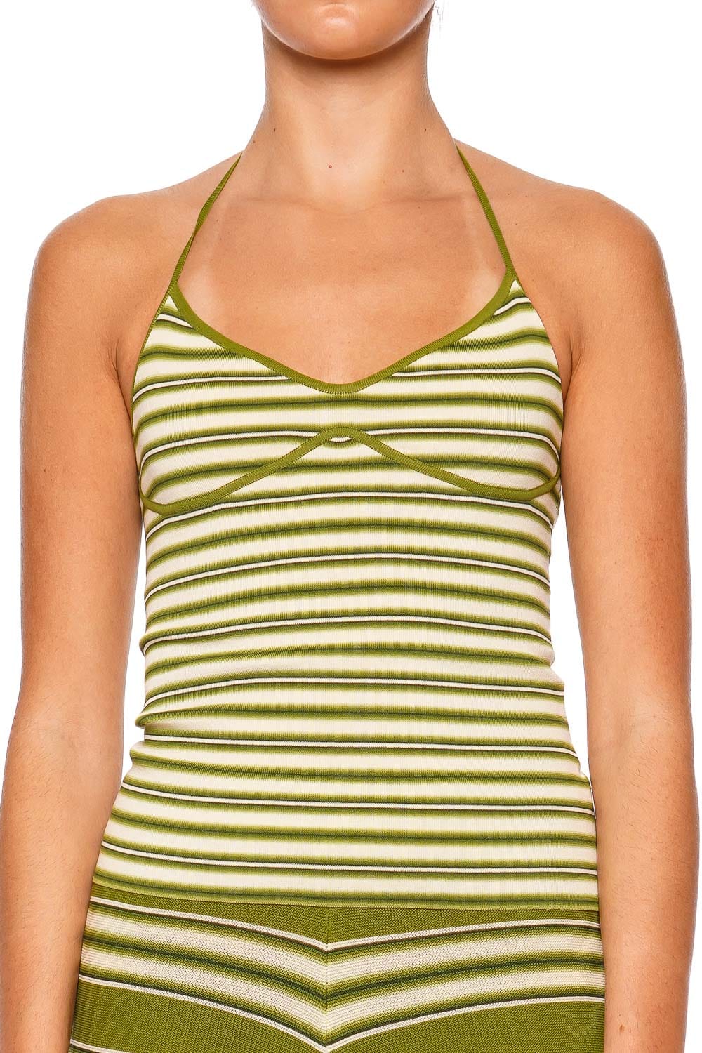 Faithfull The Brand Citara Ombre Stripe Halter Top