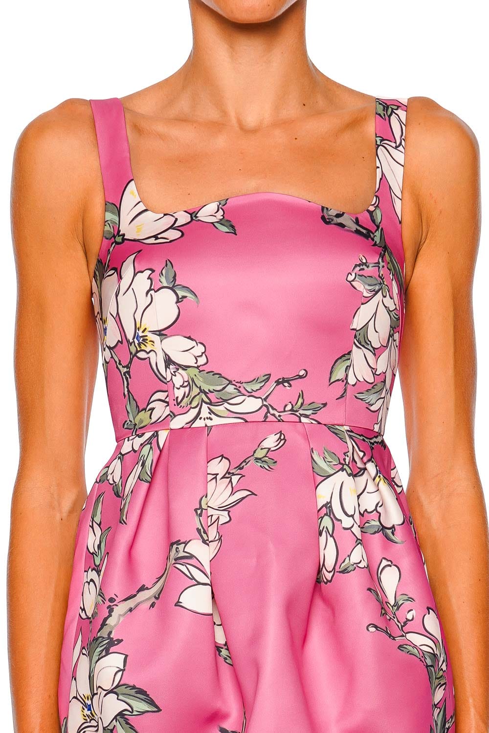 LEO LIN Piper Pink Magnolia Print Sleeveless Mini Dress