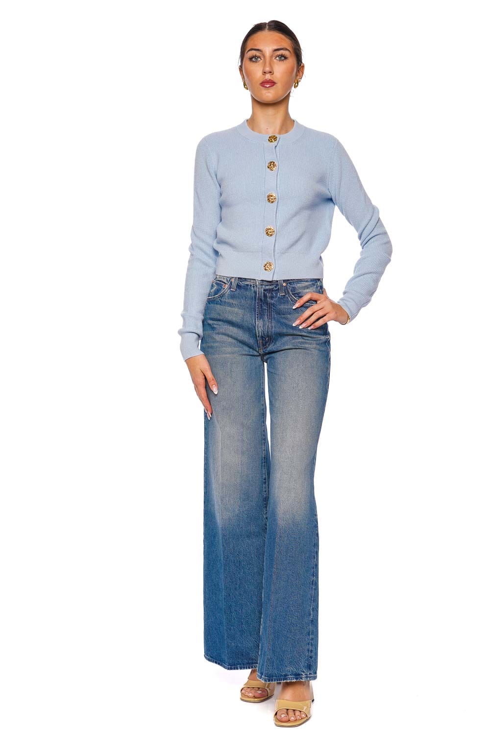 Cara Cara Ellery Light Blue Button-Up Cardigan