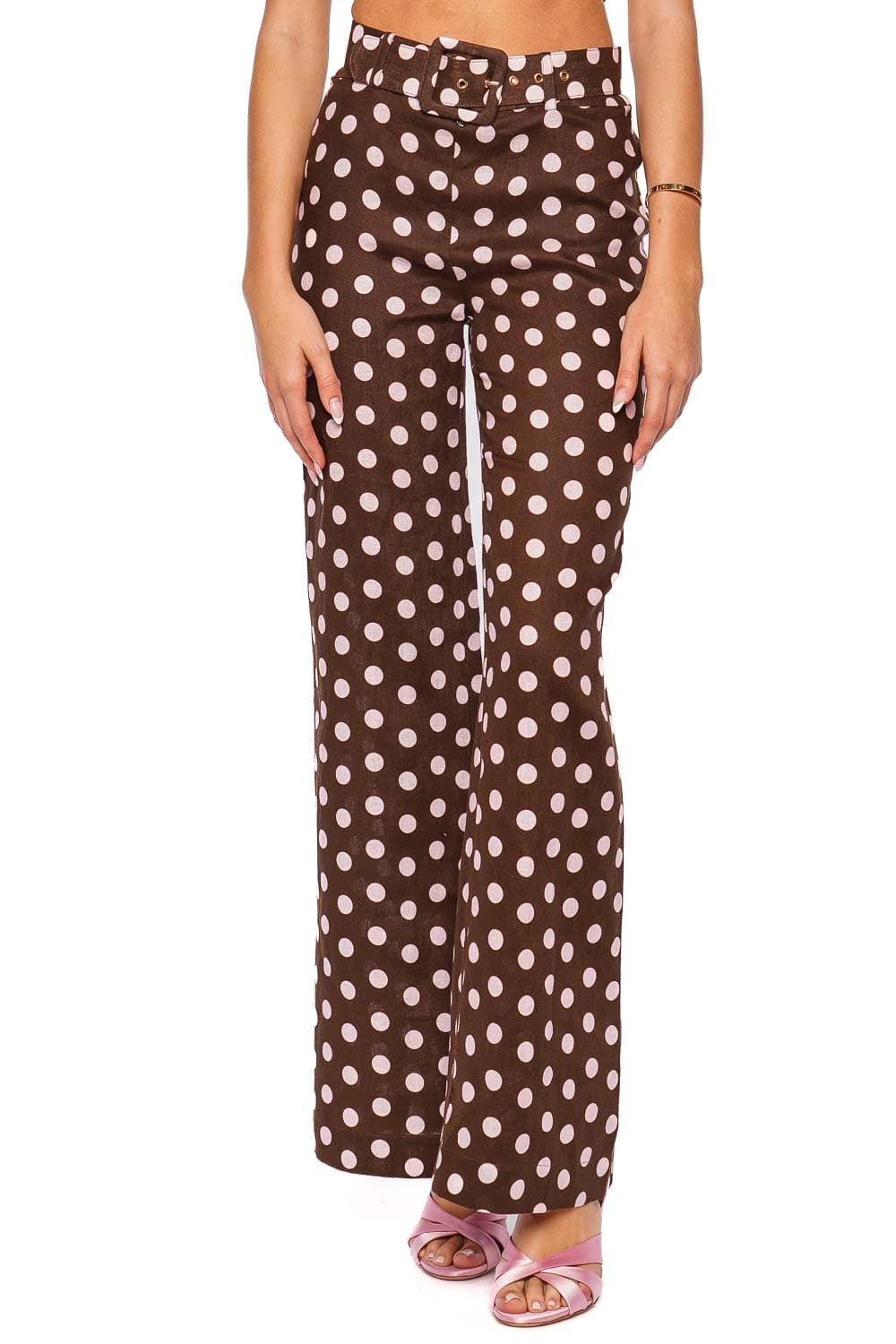 Cara Cara Mayflower Joelle Dot Wide Leg Linen Pant