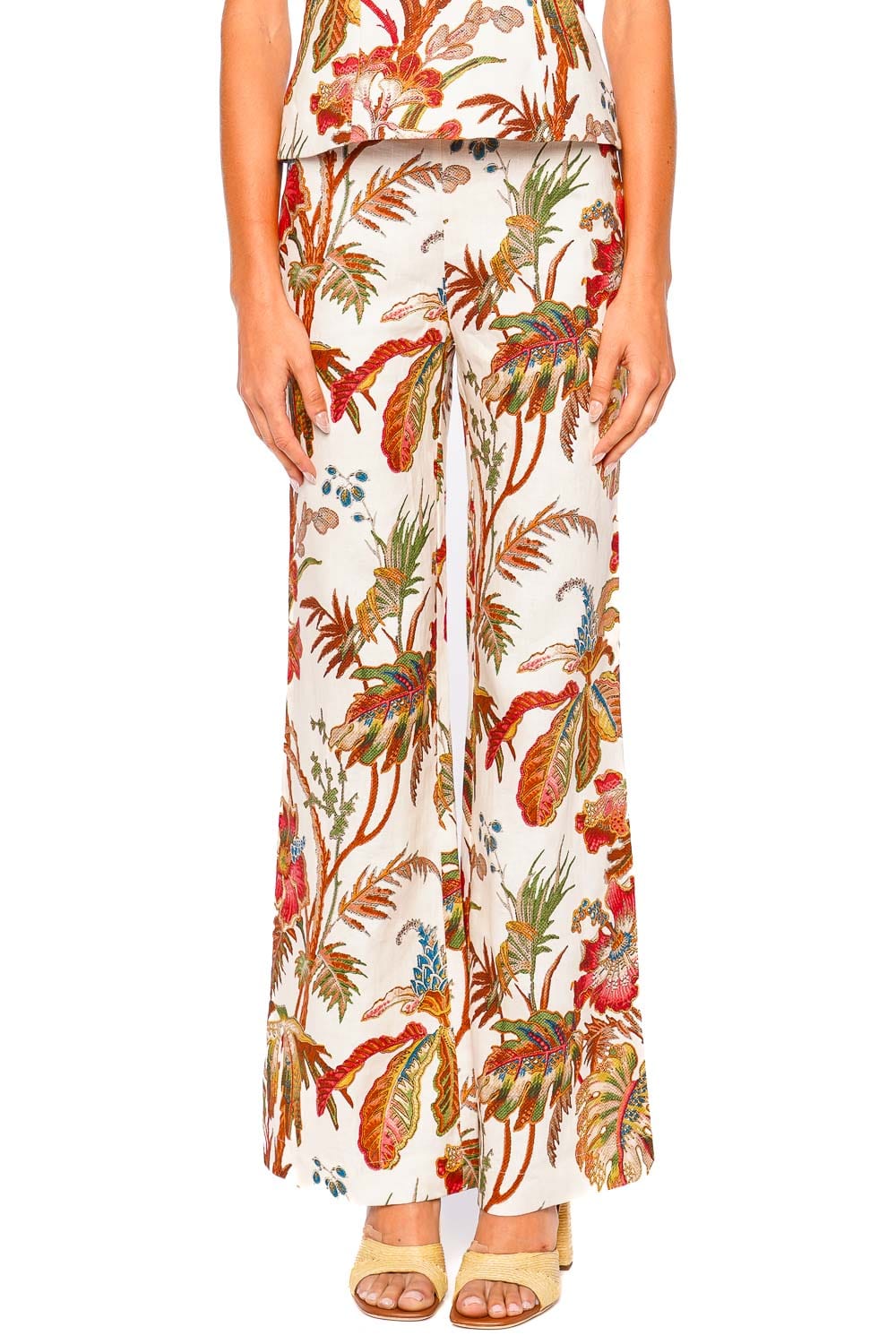 Cara Cara Mayflower Fauna Floral Ivory Pants