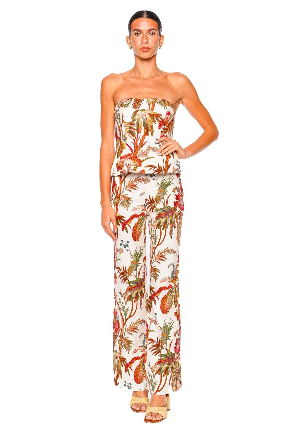 Cara Cara Mayflower Fauna Floral Ivory Pants