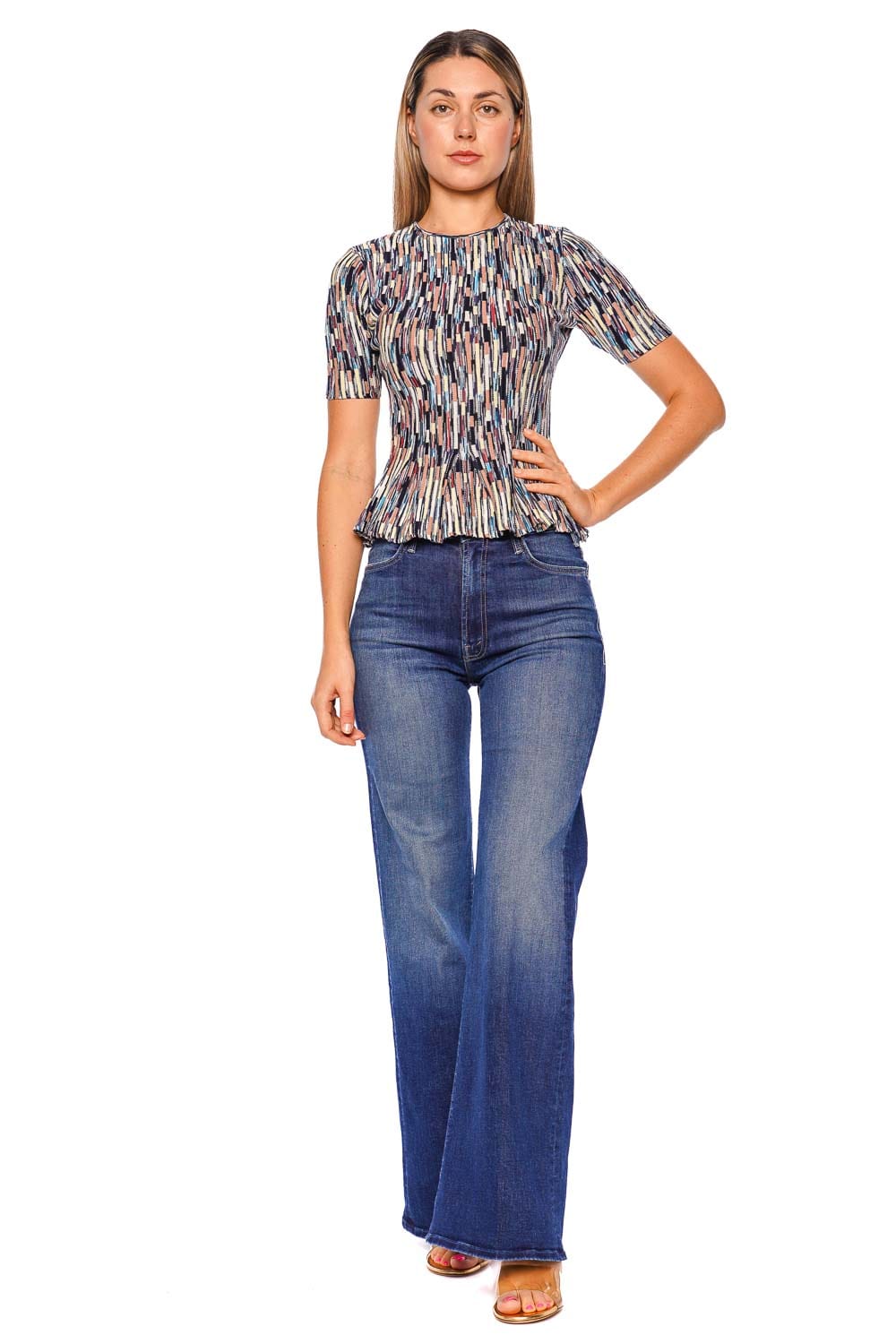 Ulla Johnson Samira Oasis Short Sleeve Knit Top