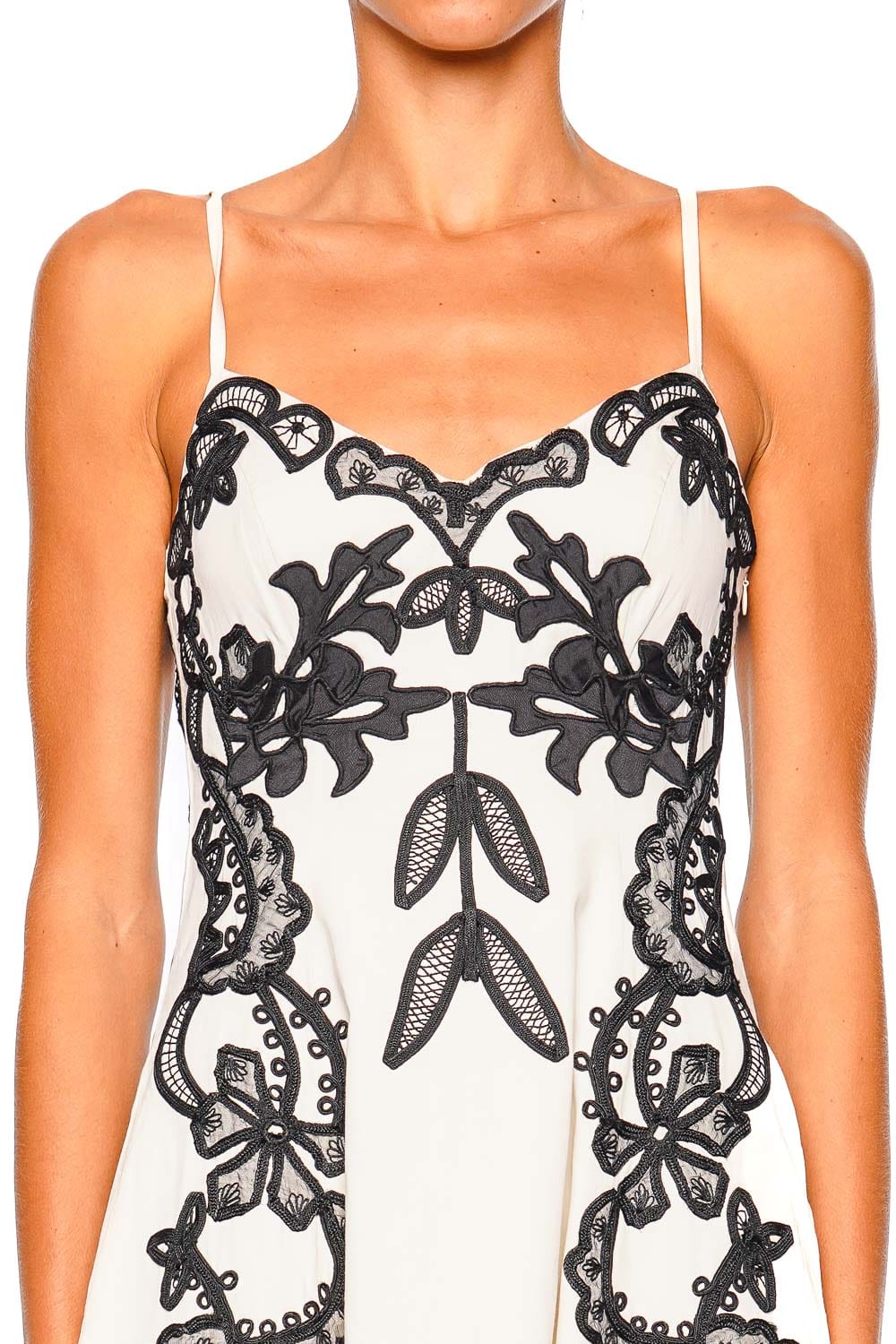 Ulla Johnson Miray Cami White Embroidered Midi Dress