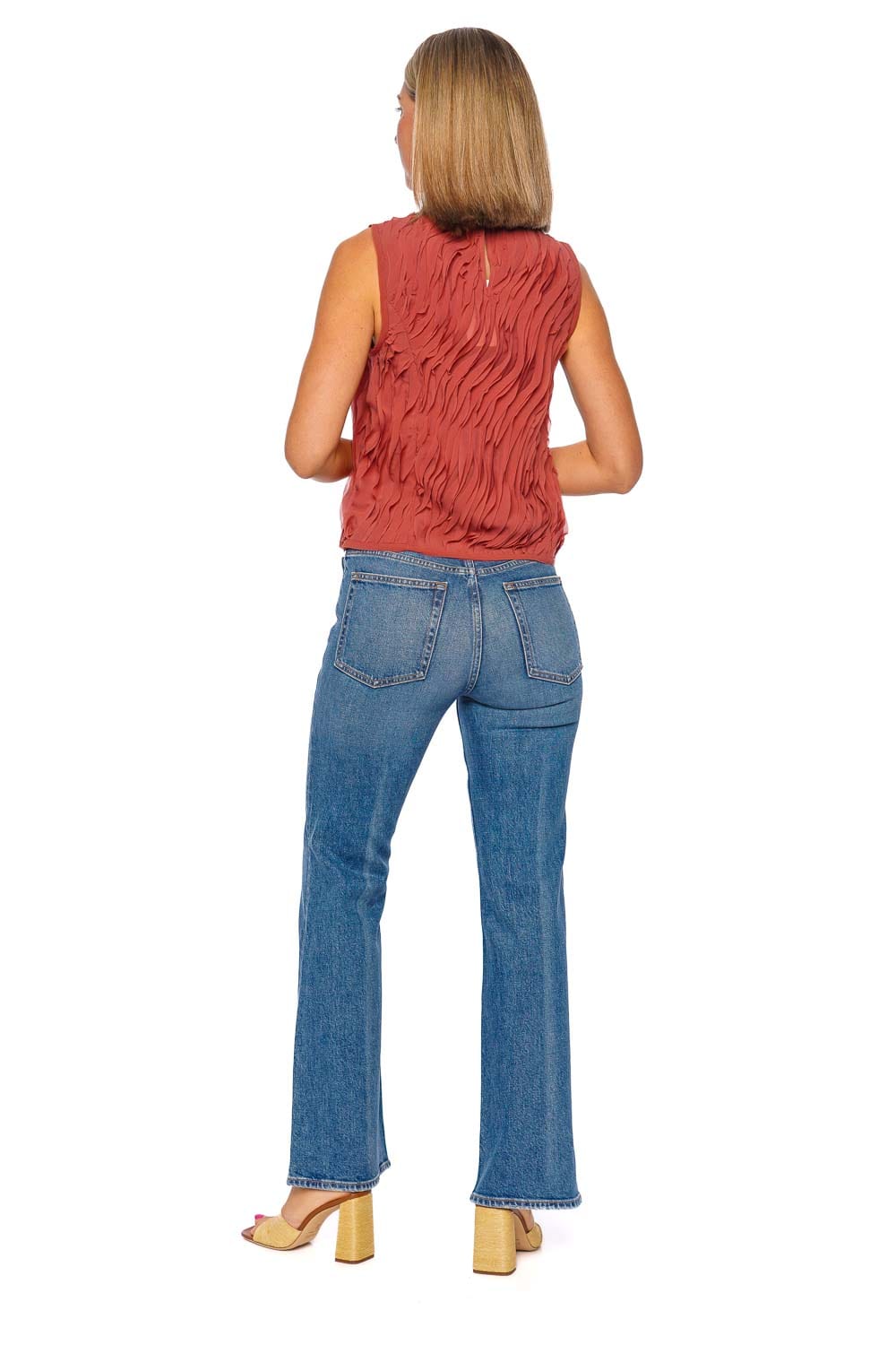 Ulla Johnson The Lou Stretch Kick Flare Jean